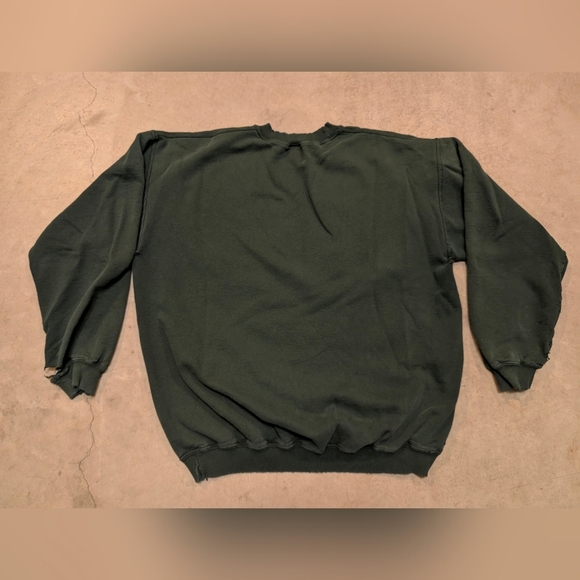 VTG University Of Saskatchewan Crew Neck Flaws Mens L-XL? Green - Picture 6 of 9